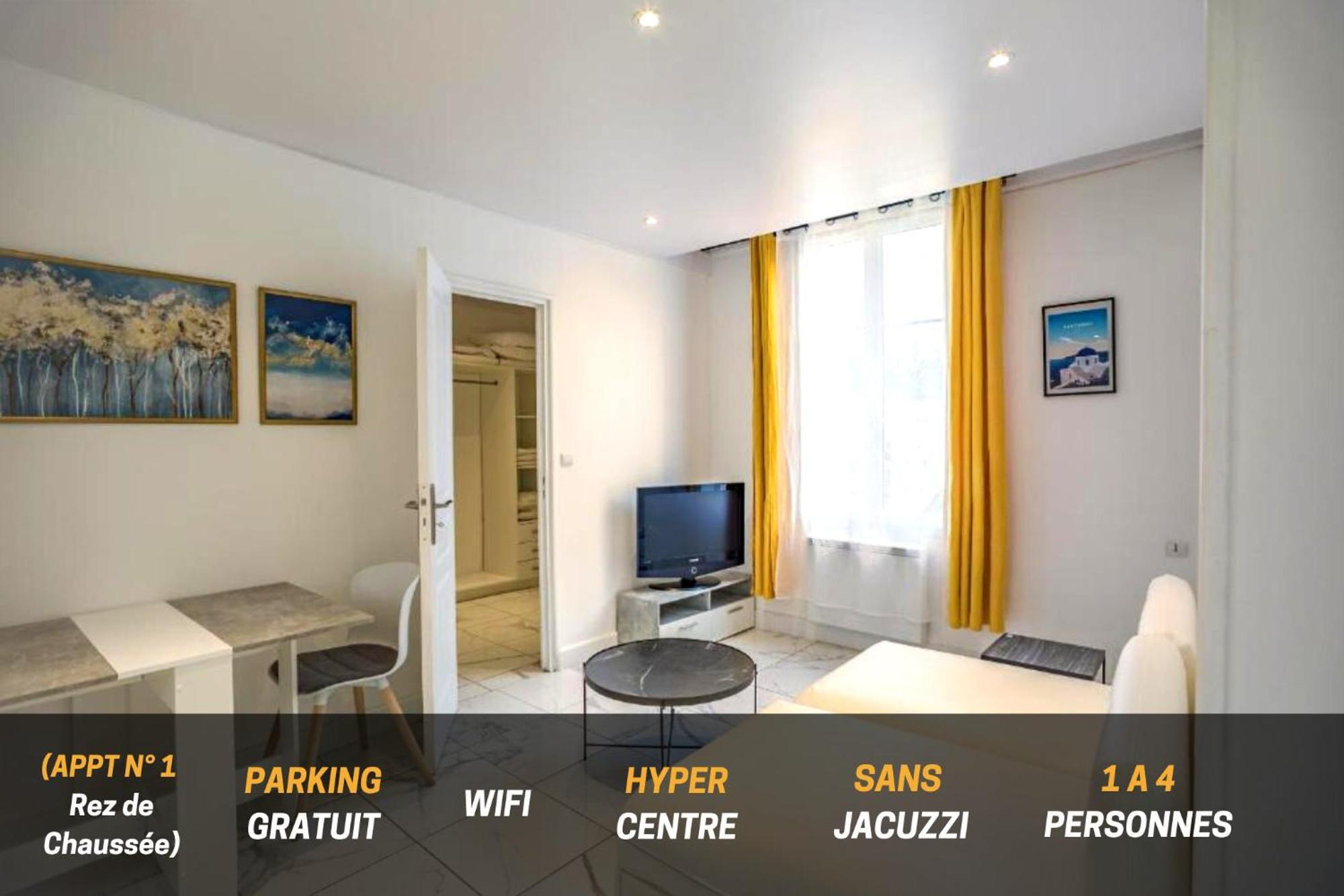 Quartier Des Theatres Centre, Wifi Et Parking - Zen Appart 트루아 외부 사진